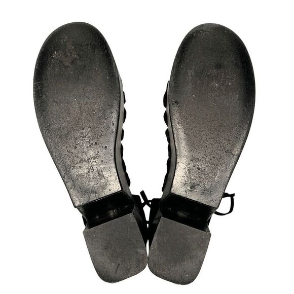 Chanel Interlocking CC Logo Wood Platform Velvet Gladiator Sandal EU 39 US 8-8.5 - Picture 10 of 11